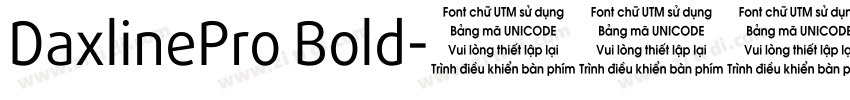 DaxlinePro Bold字体转换